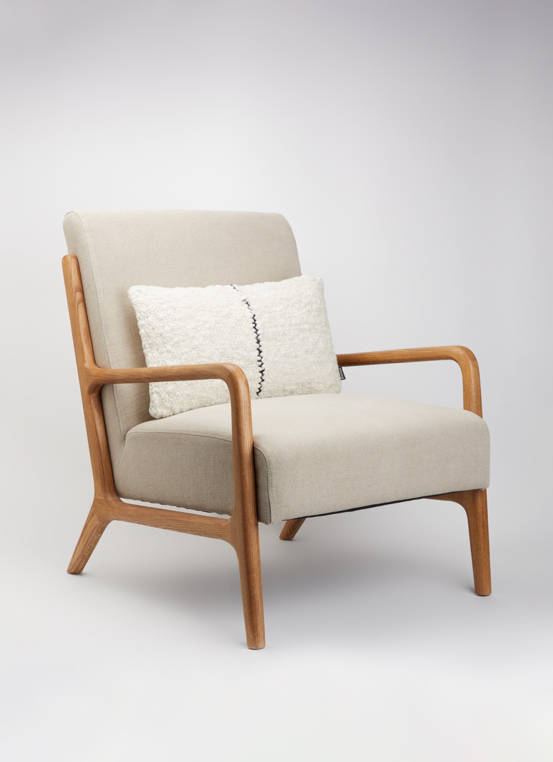HKliving Sierkussen 50 x 30 cm - voorkant 2 gebroken wit