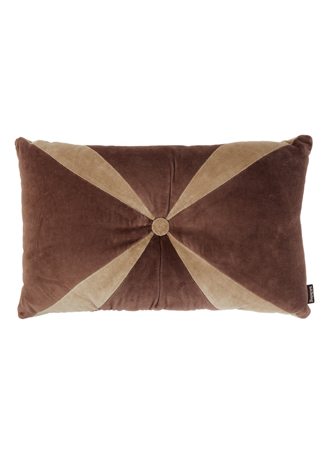 HKliving Sierkussen 50 x 30 cm  - voorkant 3 bruin