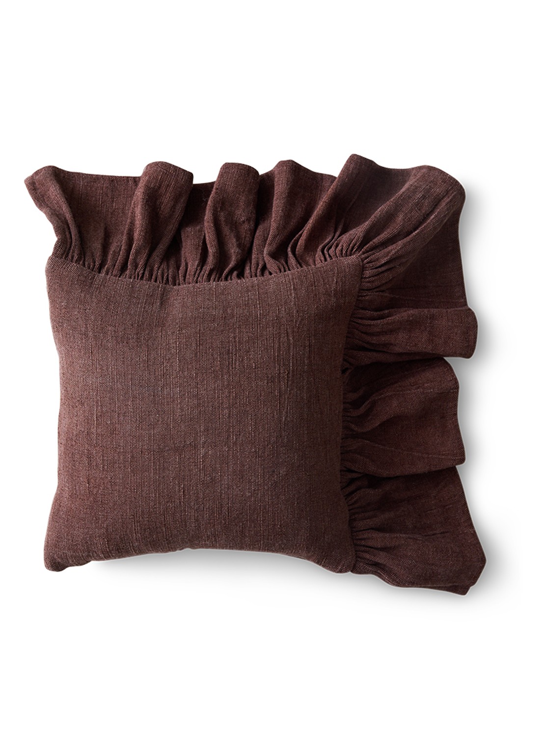 HKliving Sierkussen 50 x 30 cm - voorkant 4 bruin