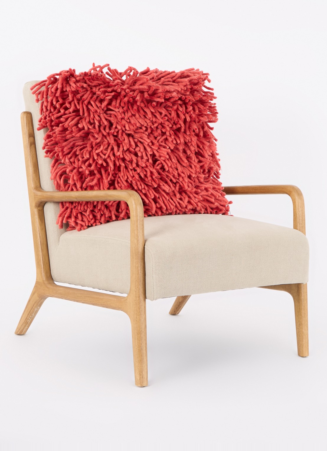 HKliving Sierkussen 50 x 50 cm - voorkant 2 rood