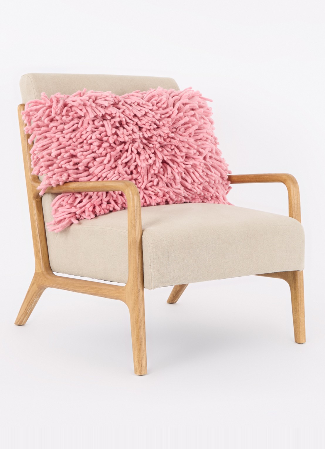 HKliving Sierkussen 60 x 40 cm - voorkant 2 roze