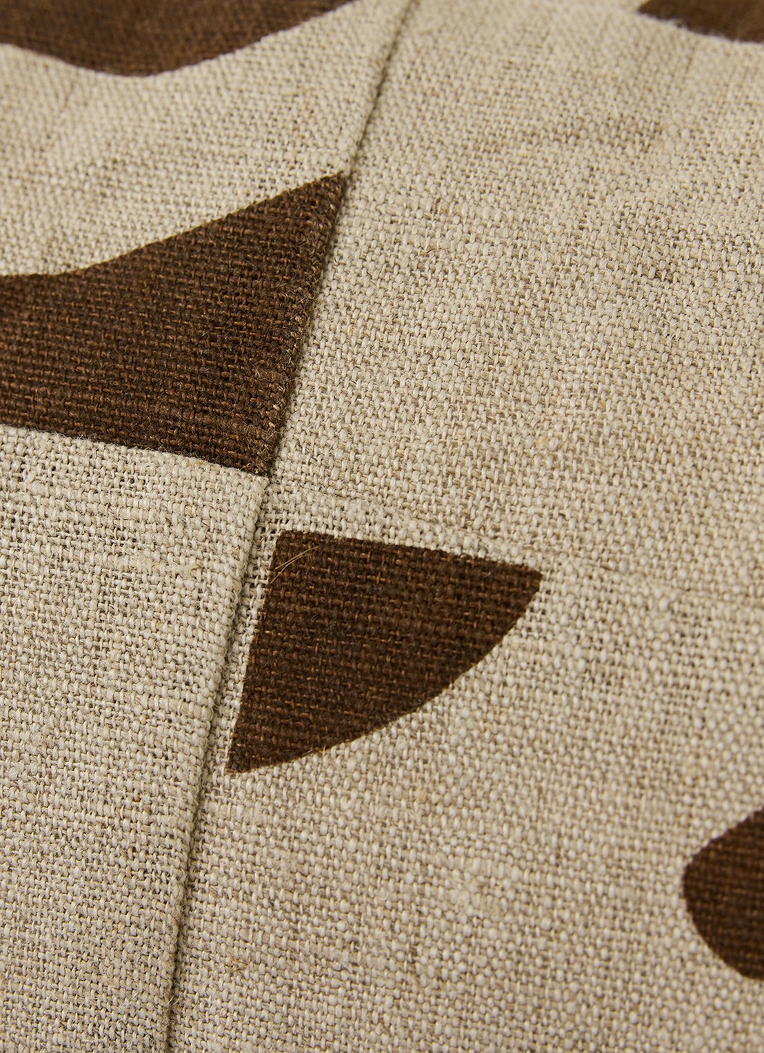 HKliving Sierkussen 70 x 30 cm - achterkant 3 naturel