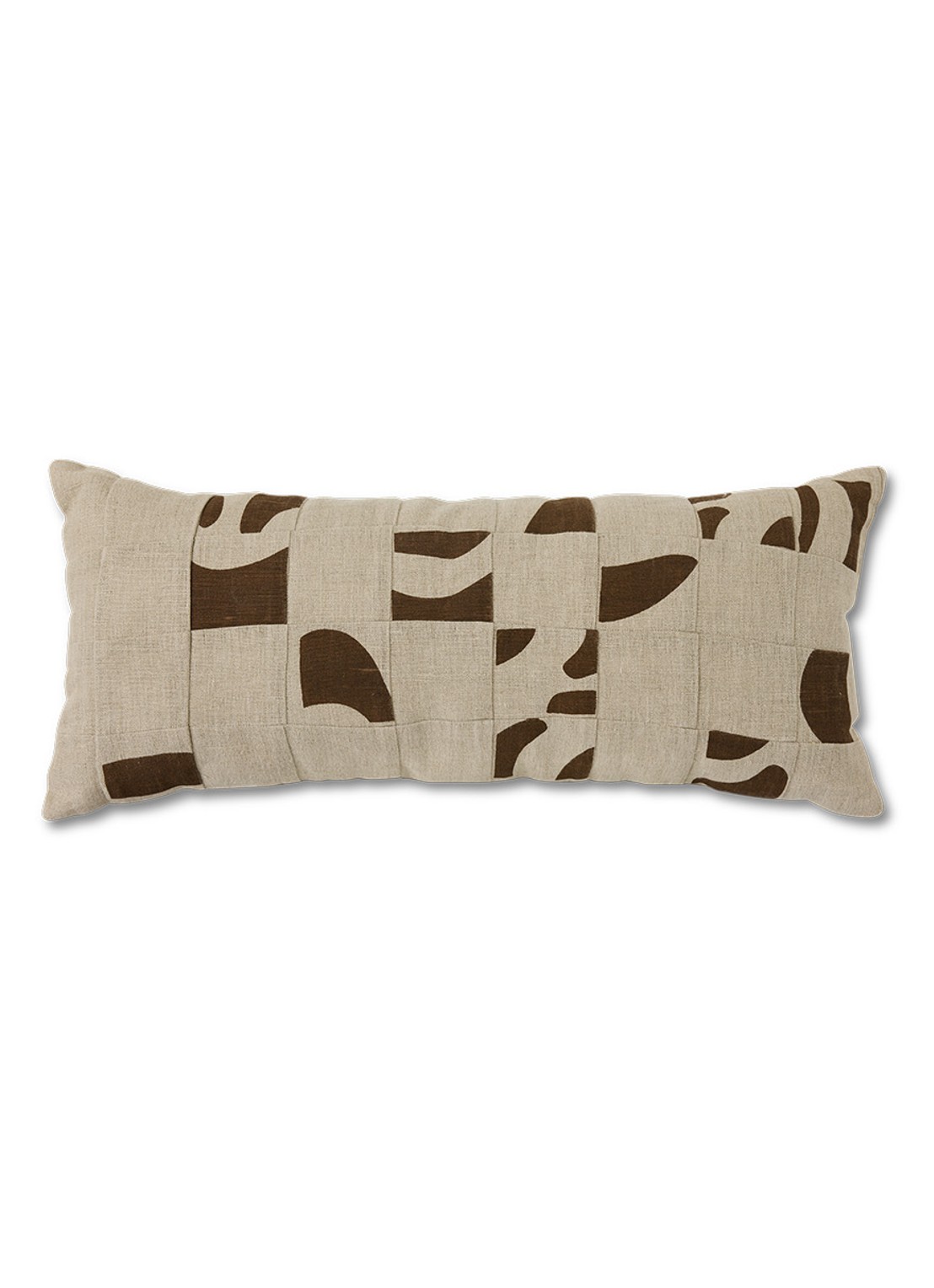 HKliving Sierkussen 70 x 30 cm - voorkant naturel