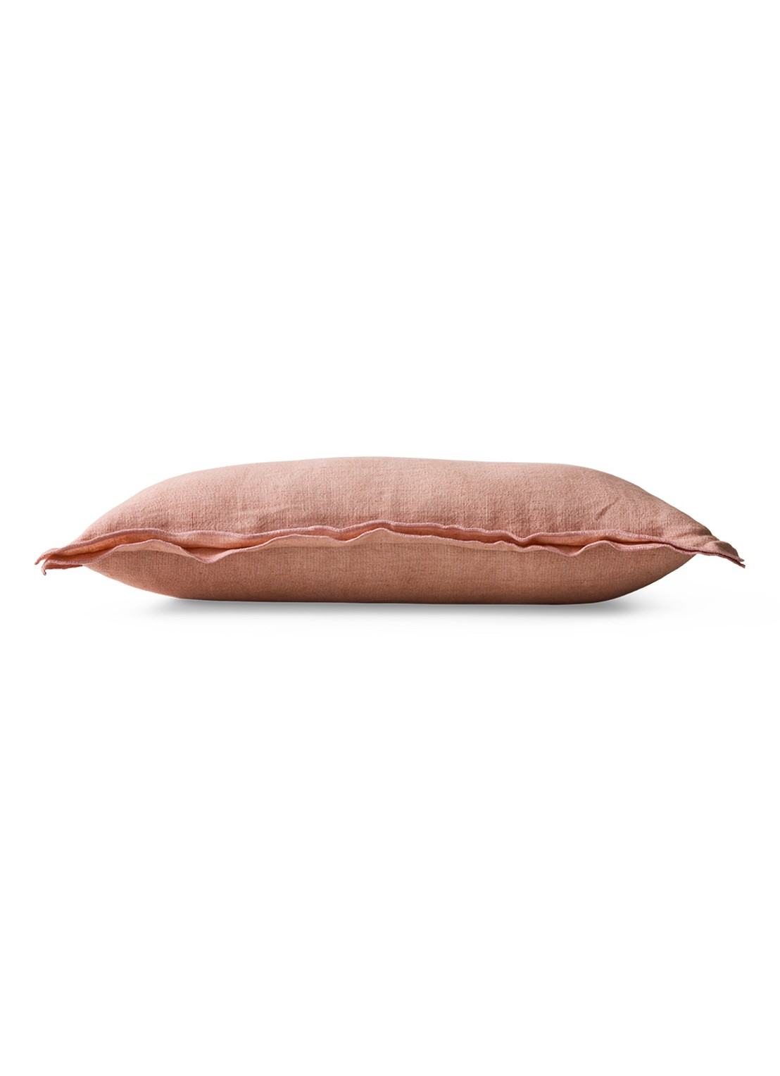 HKliving Sierkussen 70 x 30 cm - voorkant 2 zalmroze