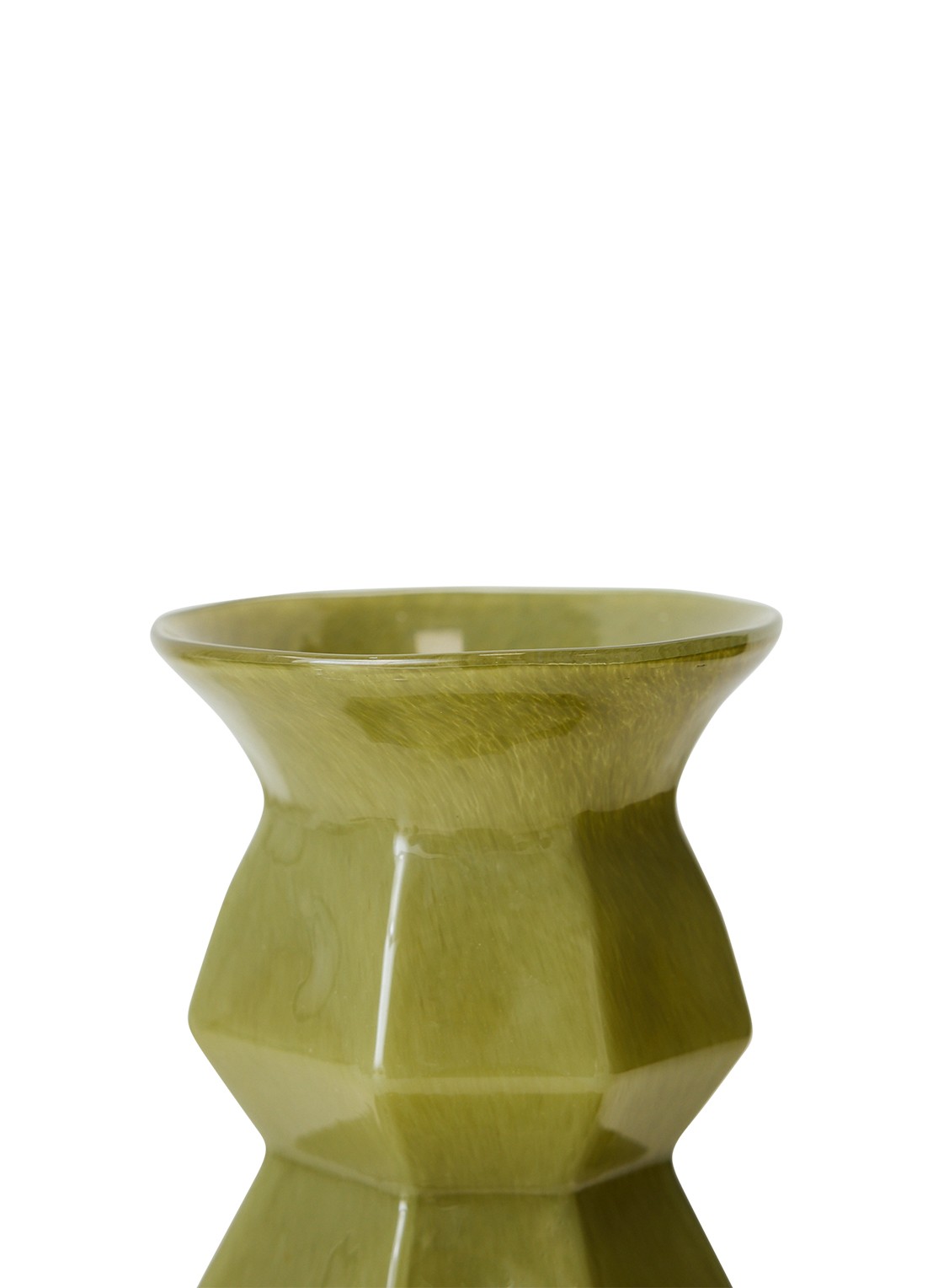 HKliving Silhouette vaas - voorkant 2 groen