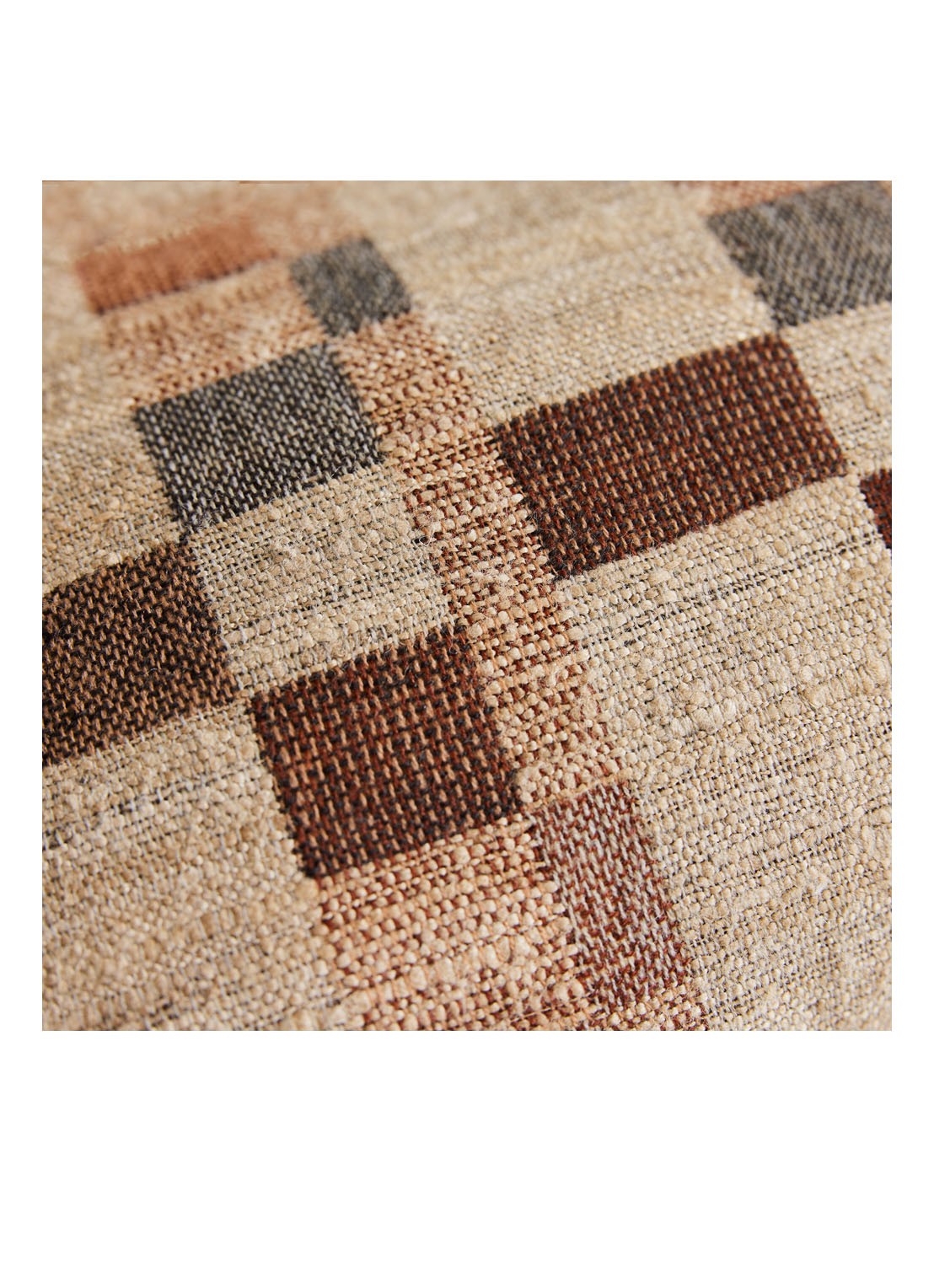 HKliving Silk sierkussen 40 x 25 cm - detail 2 camel