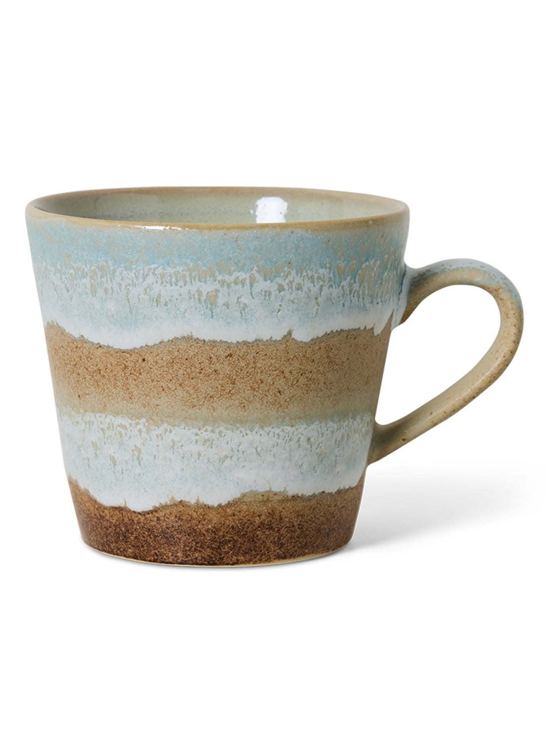 HKliving Skyline cappuccino mok - voorkant lichtblauw