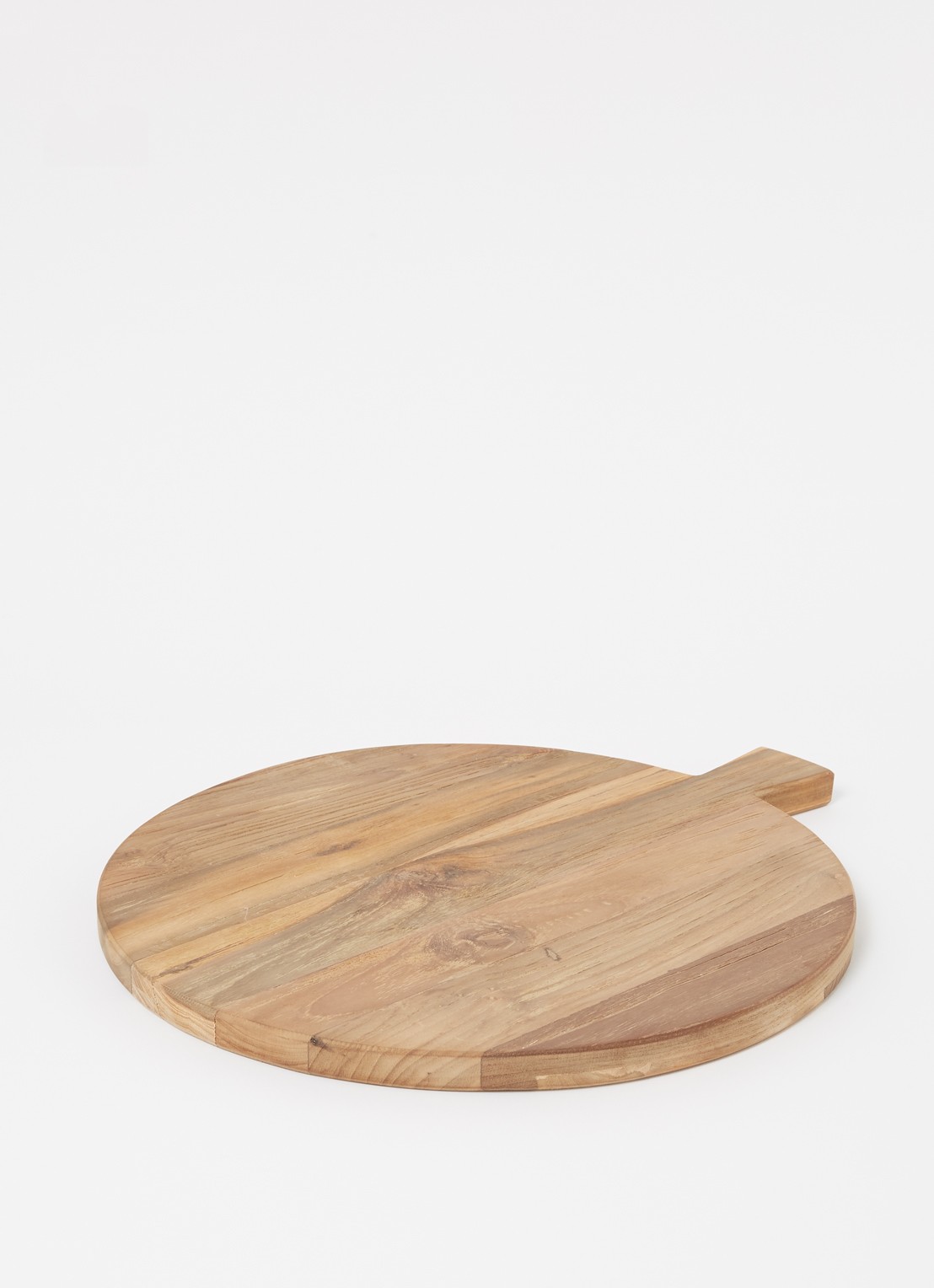 HKliving Snij- en serveerplank van teakhout 32 cm - voorkant 2 bruin