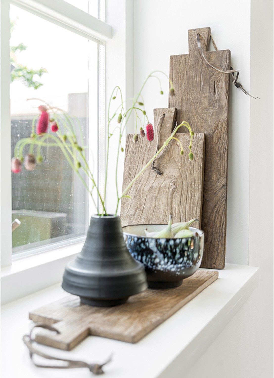 HKliving Snijplank set van 3 - detail 2 bruin