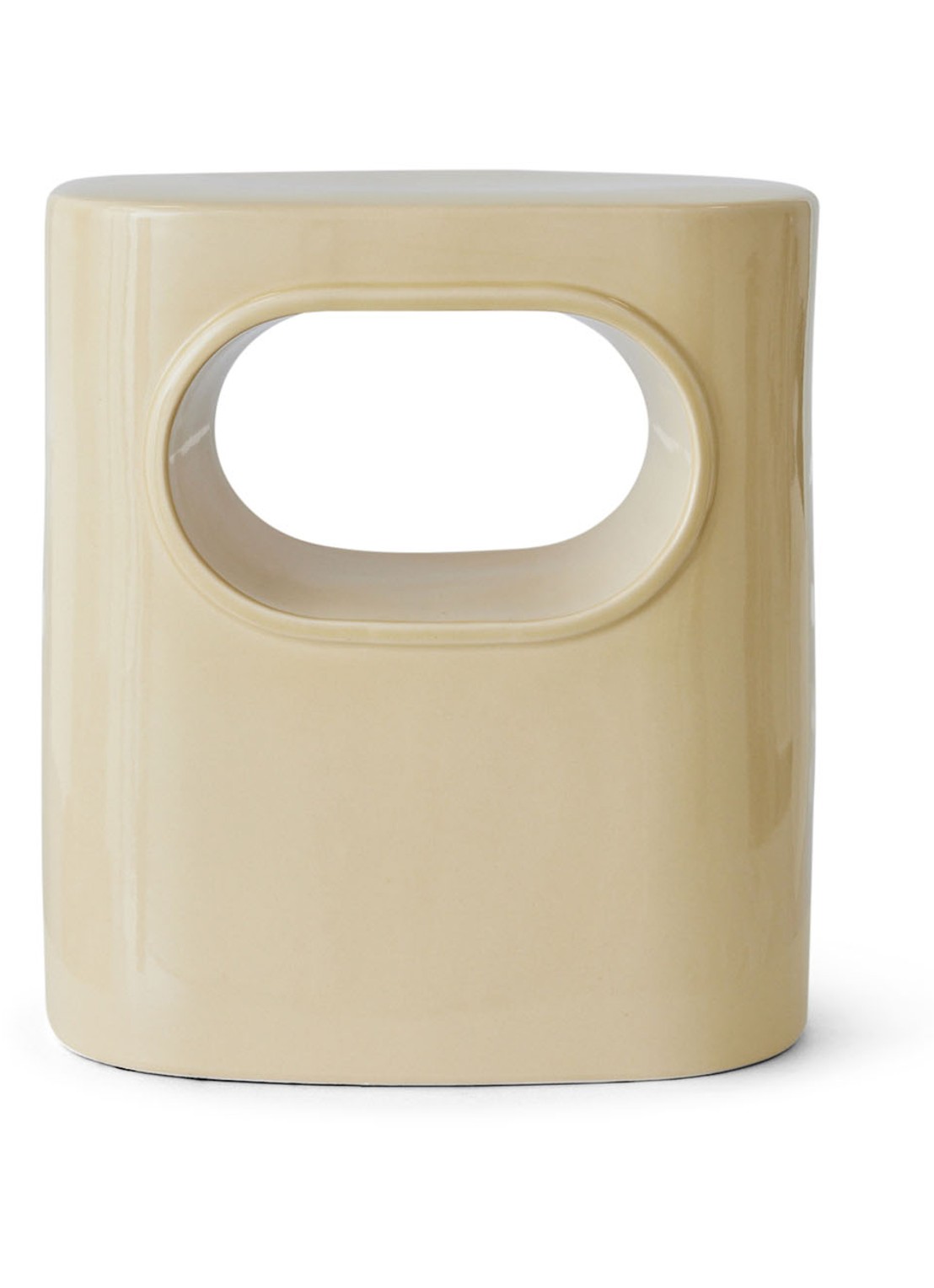 HKliving Space bijzettafel 36 x 39 cm  - voorkant creme