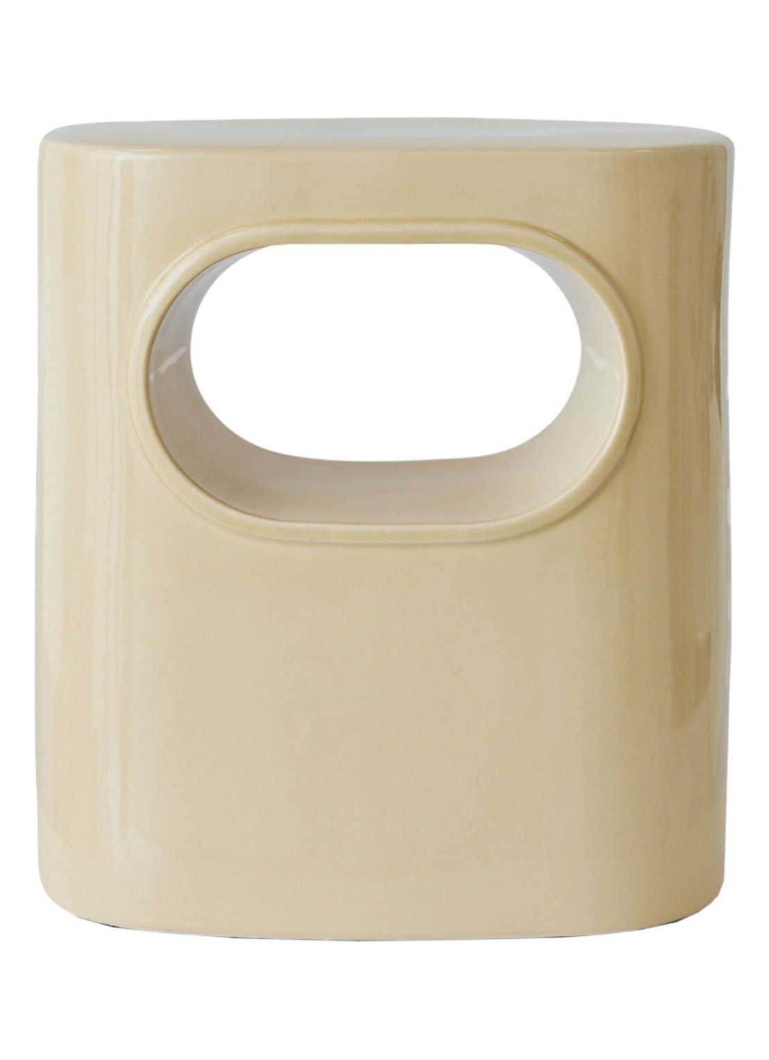 HKliving Space bijzettafel 39 cm - voorkant beige