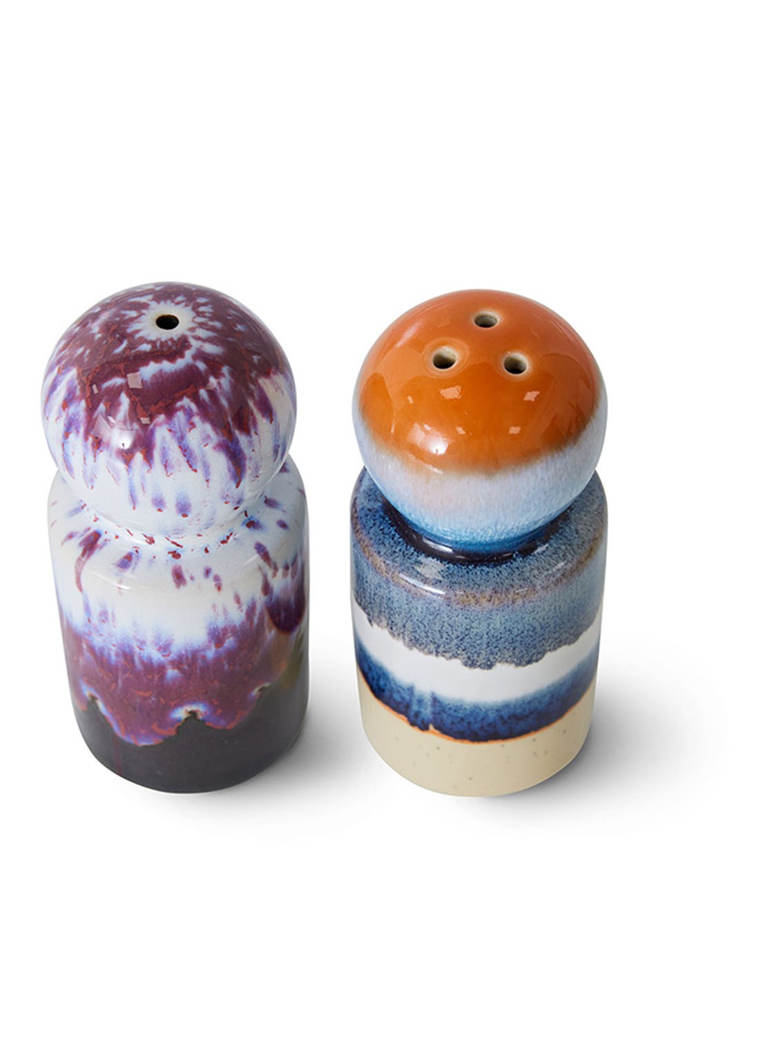 HKliving Stargaze peper- en zoutmolen 10 cm set van 2 - detail 3 multicolor