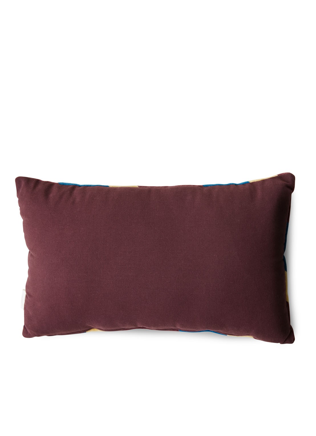 HKliving Striped sierkussen 30 x 50 cm - achterkant aubergine