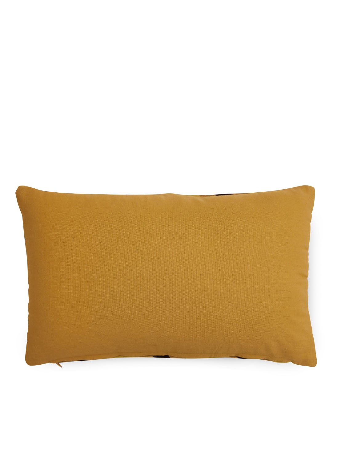 HKliving Striped sierkussen 50 x 30 cm - achterkant mosterd