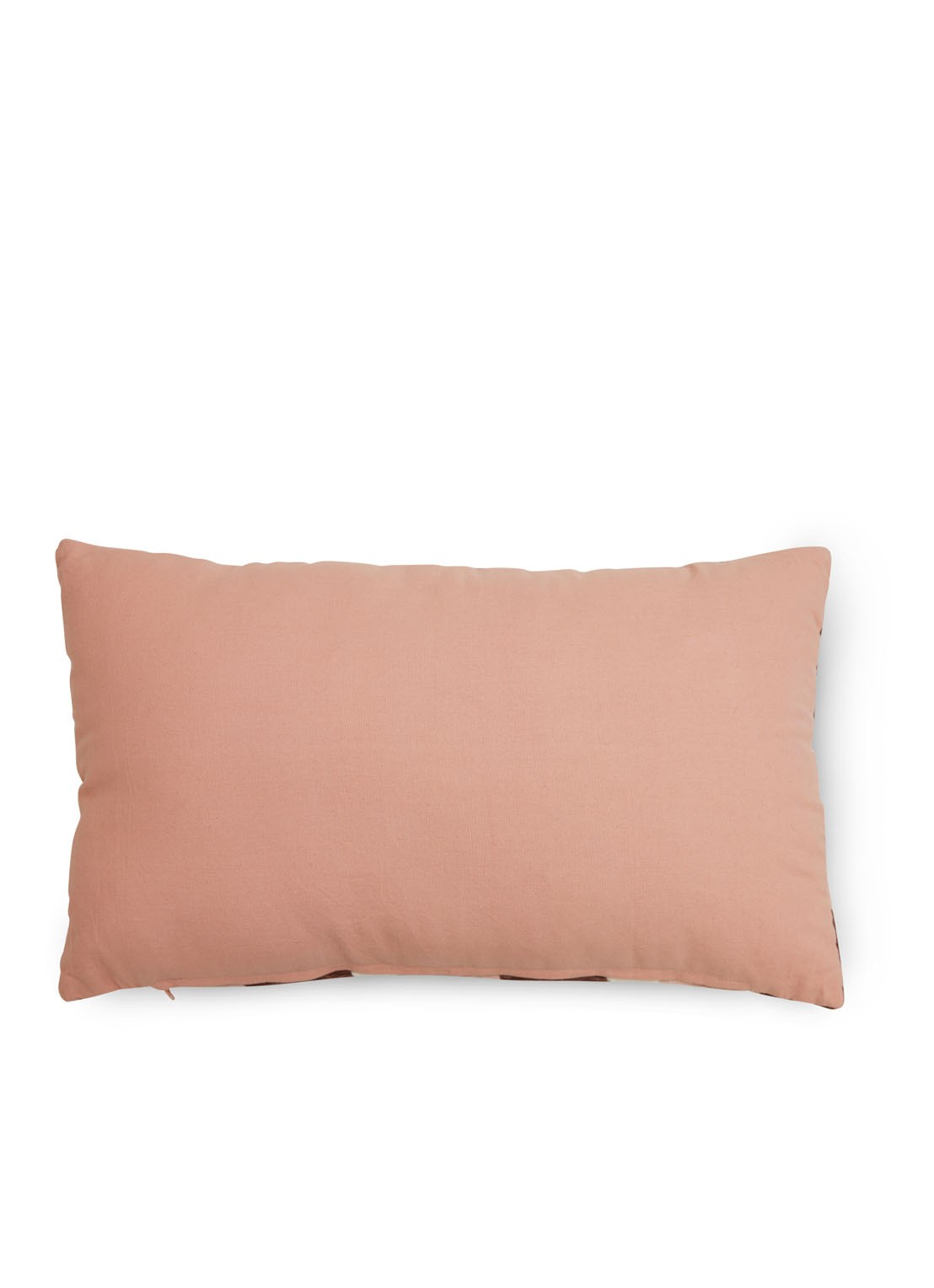 HKliving Striped sierkussen 60 x 35 cm - achterkant lichtroze
