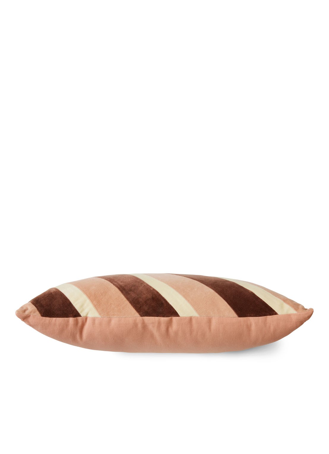 HKliving Striped sierkussen 60 x 35 cm - detail 2 lichtroze