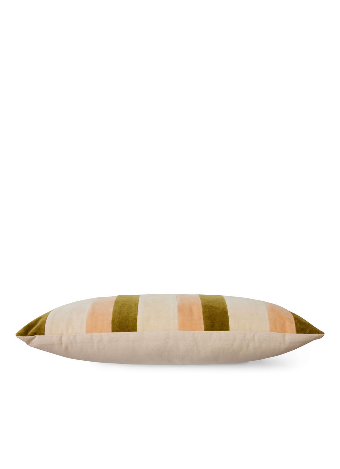 HKliving Striped Velvet sierkussen 60 x 35 cm - detail 4 multicolor