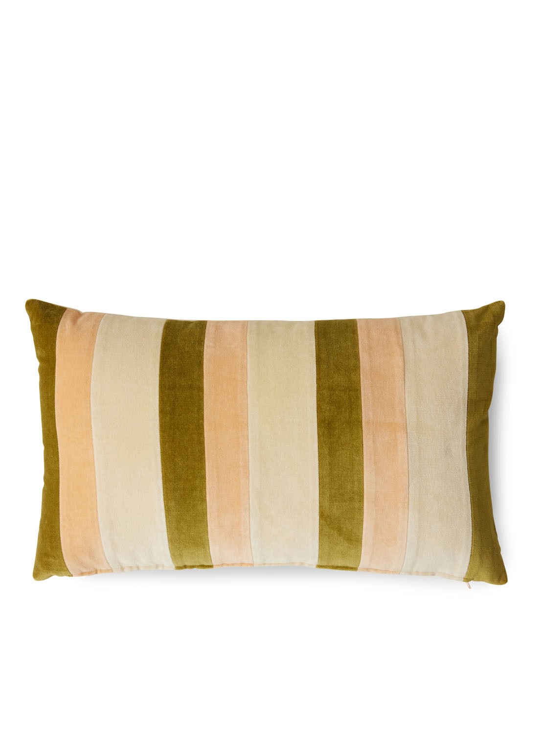 HKliving Striped Velvet sierkussen 60 x 35 cm - detail 7 multicolor
