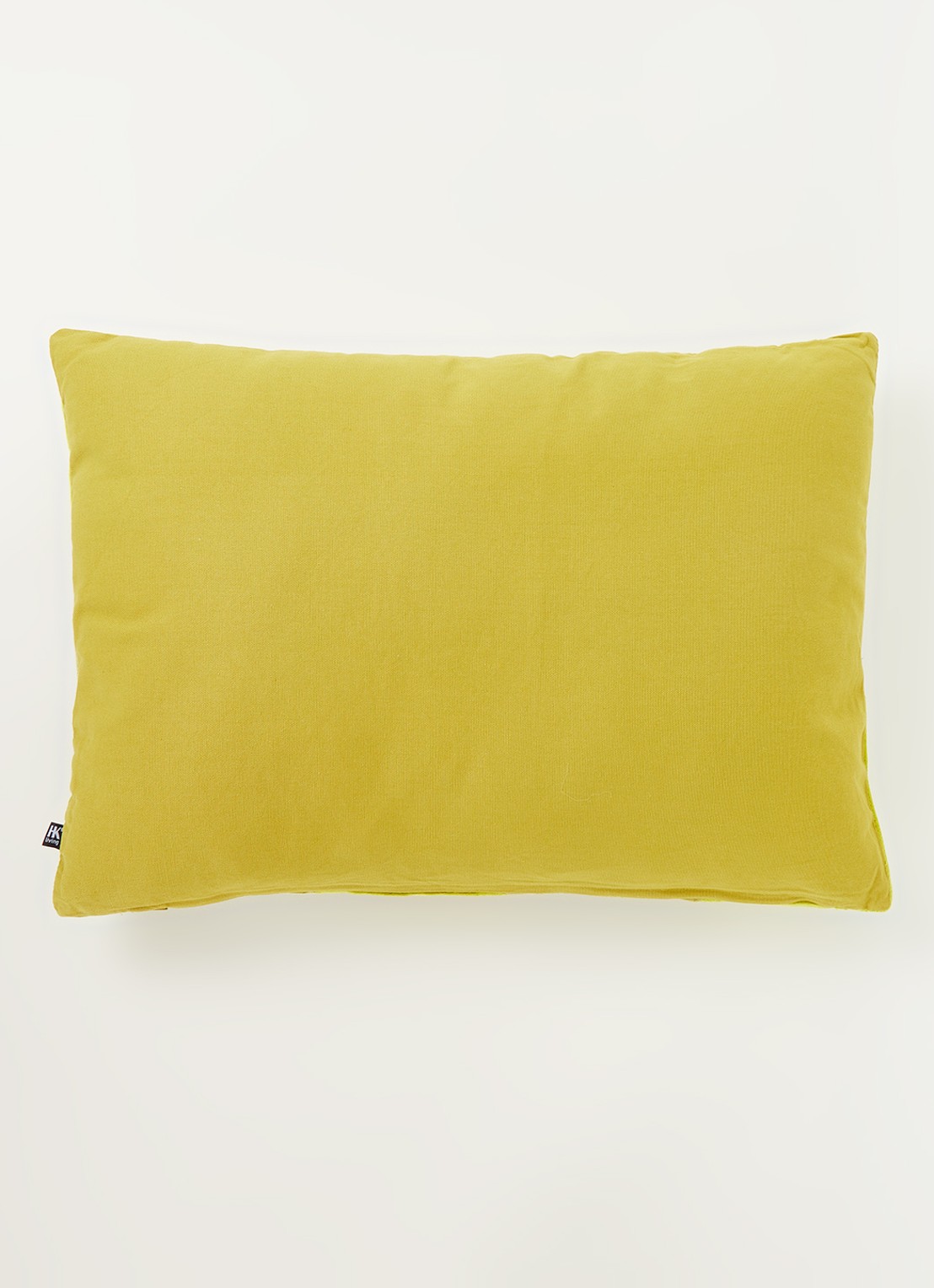 HKliving Striped Velvet sierkussen 60 x 40 cm - achterkant olijfgroen