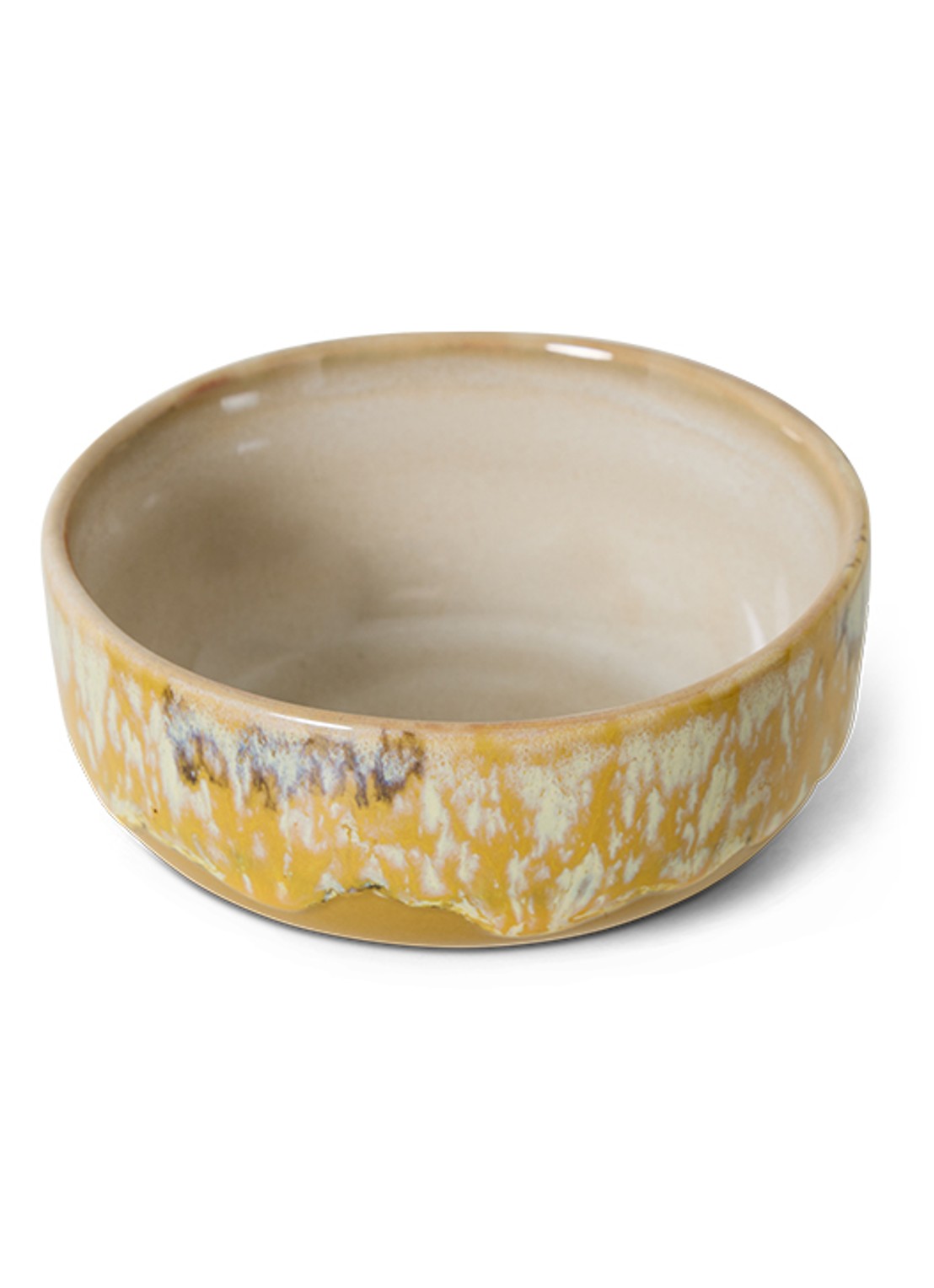 HKliving Sunbeam tapas kom 11 cm - voorkant 4 geel