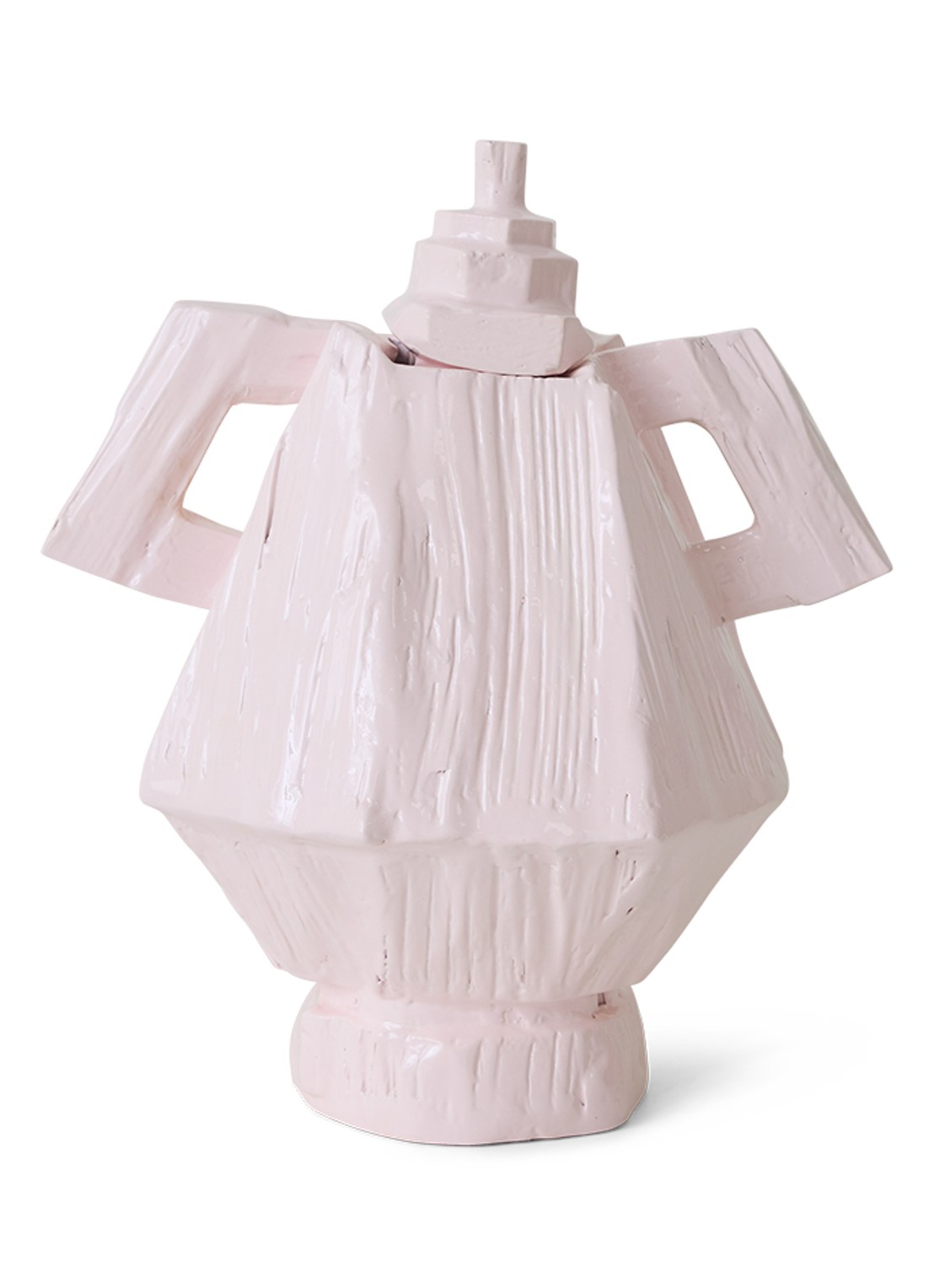 HKliving Teun Zwets Amfora vaas 38 cm - voorkant 6 lila
