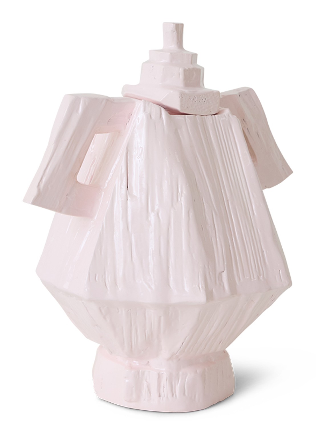 HKliving Teun Zwets Amfora vaas 38 cm - voorkant 7 lila
