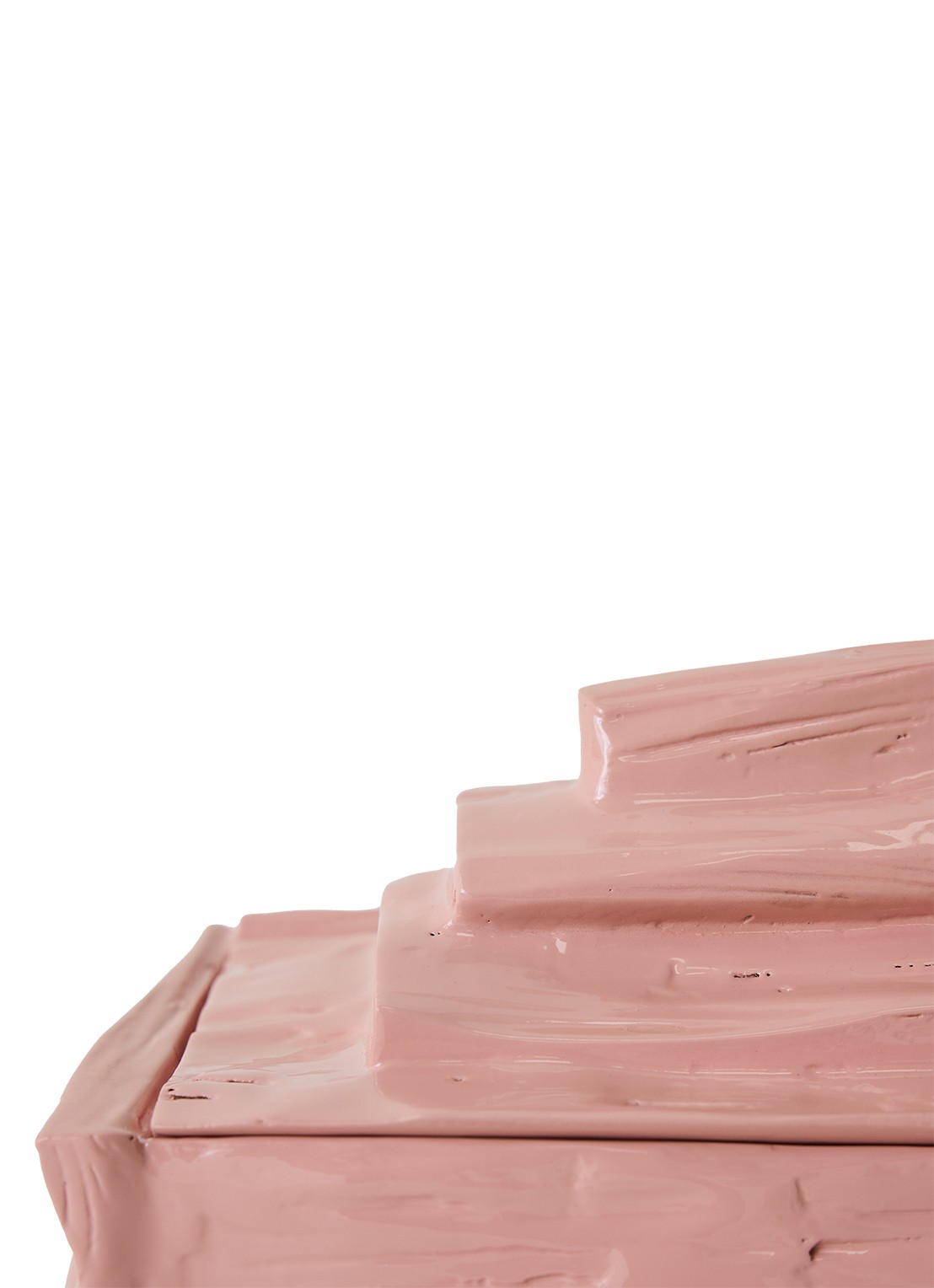 HKliving Teun Zwets opbergdoos 30 x 19 cm - detail 2 roze