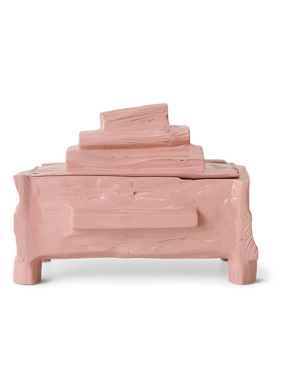 HKliving Teun Zwets opbergdoos 30 x 19 cm - voorkant 6 roze
