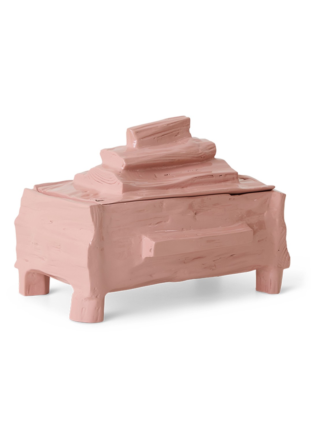 HKliving Teun Zwets opbergdoos 30 x 19 cm - voorkant 7 roze