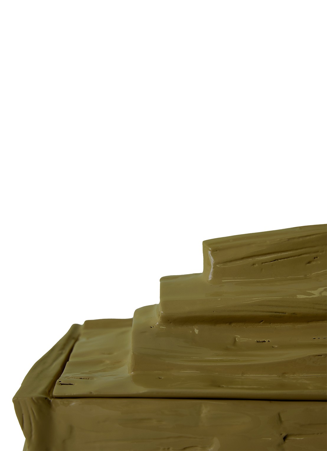 HKliving Teun Zwets opbergdoos 30 x 19 cm - detail 4 mosgroen