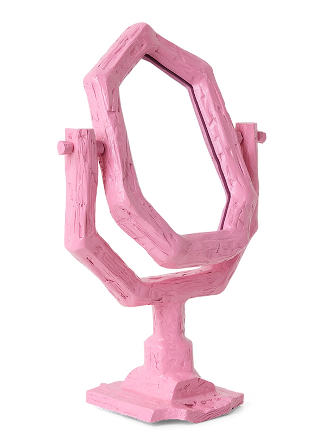HKliving Teun Zwets spiegel 44 cm - voorkant 2 roze