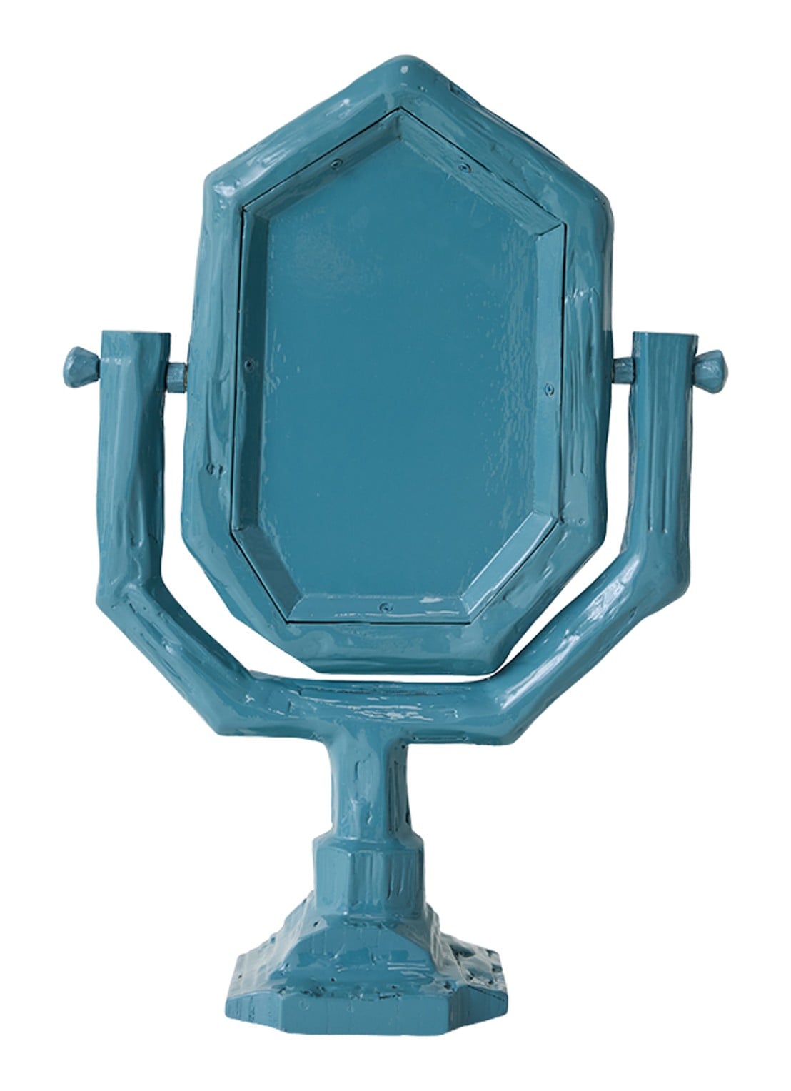 HKliving Teun Zwets spiegel 44 cm - detail blauw