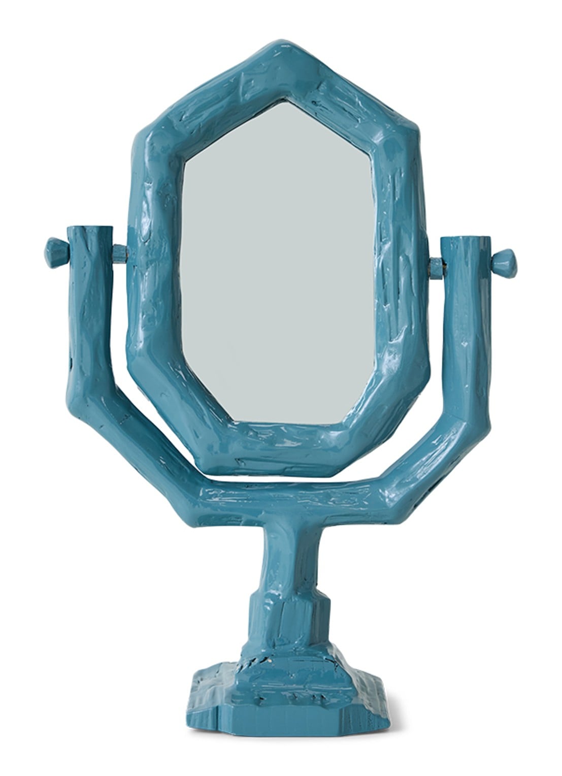 HKliving Teun Zwets spiegel 44 cm - voorkant 5 blauw