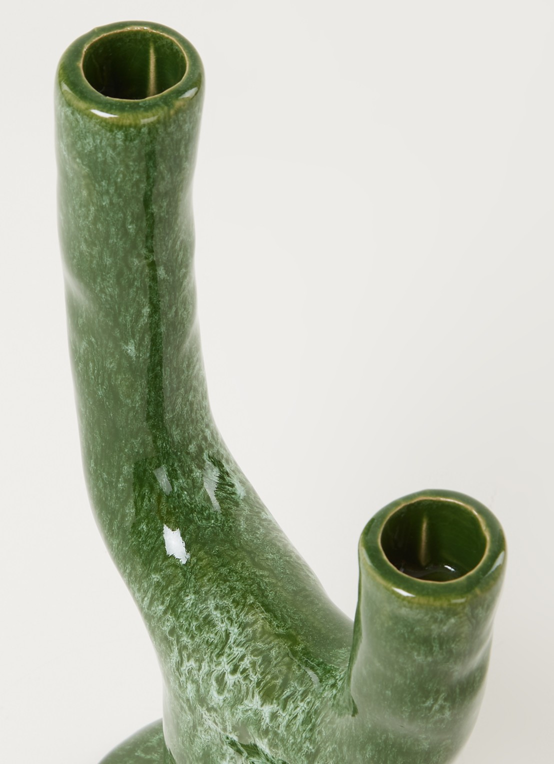 HKliving The Emeralds L kandelaar 27,5 cm - detail groen