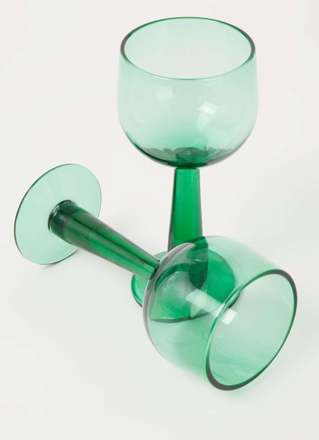 HKliving The Emeralds wijnglas 20 cl set van 4 - detail 4 donkergroen