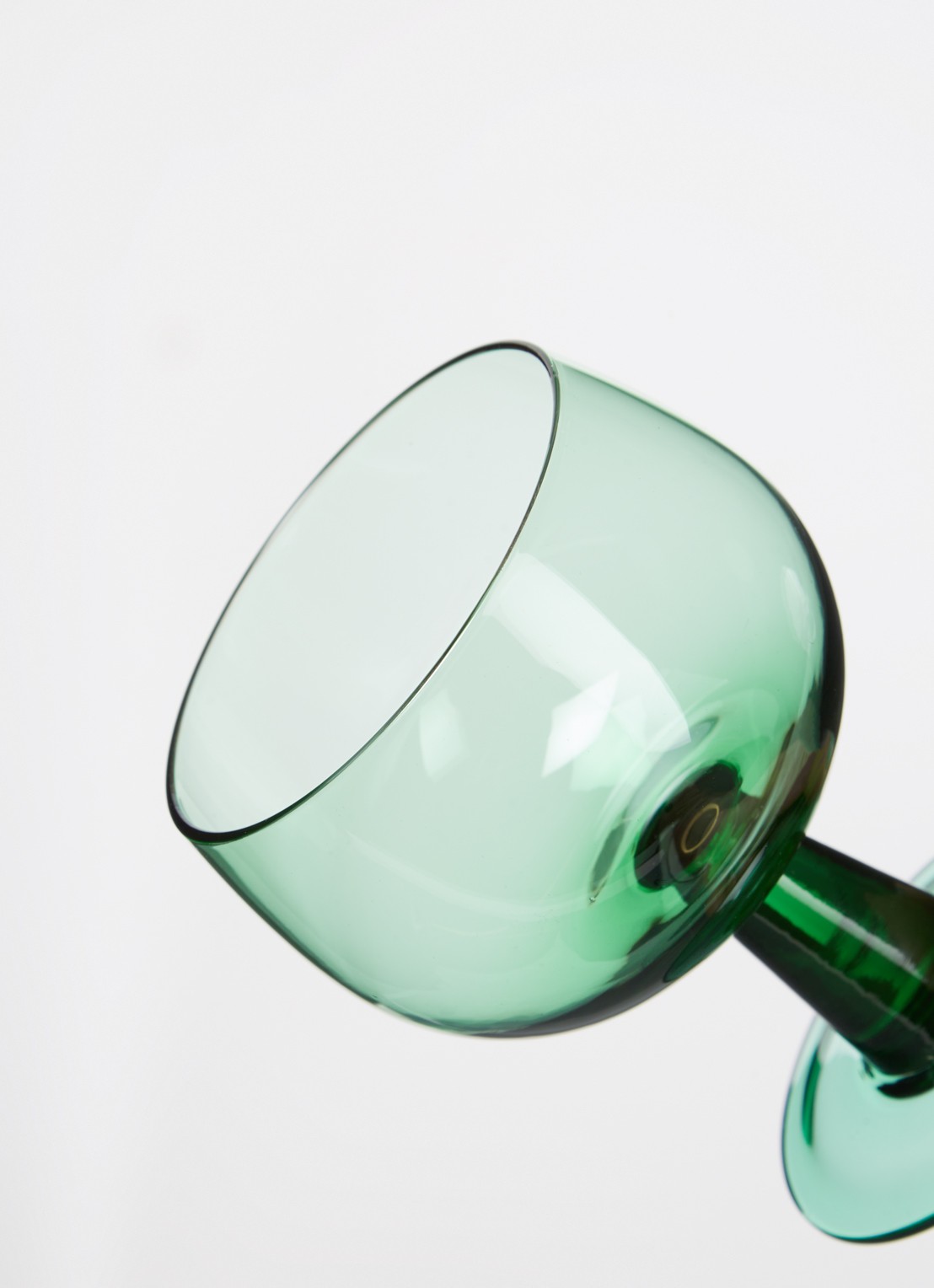 HKliving The Emerlads laag wijnglas set van 4 - detail 3 donkergroen