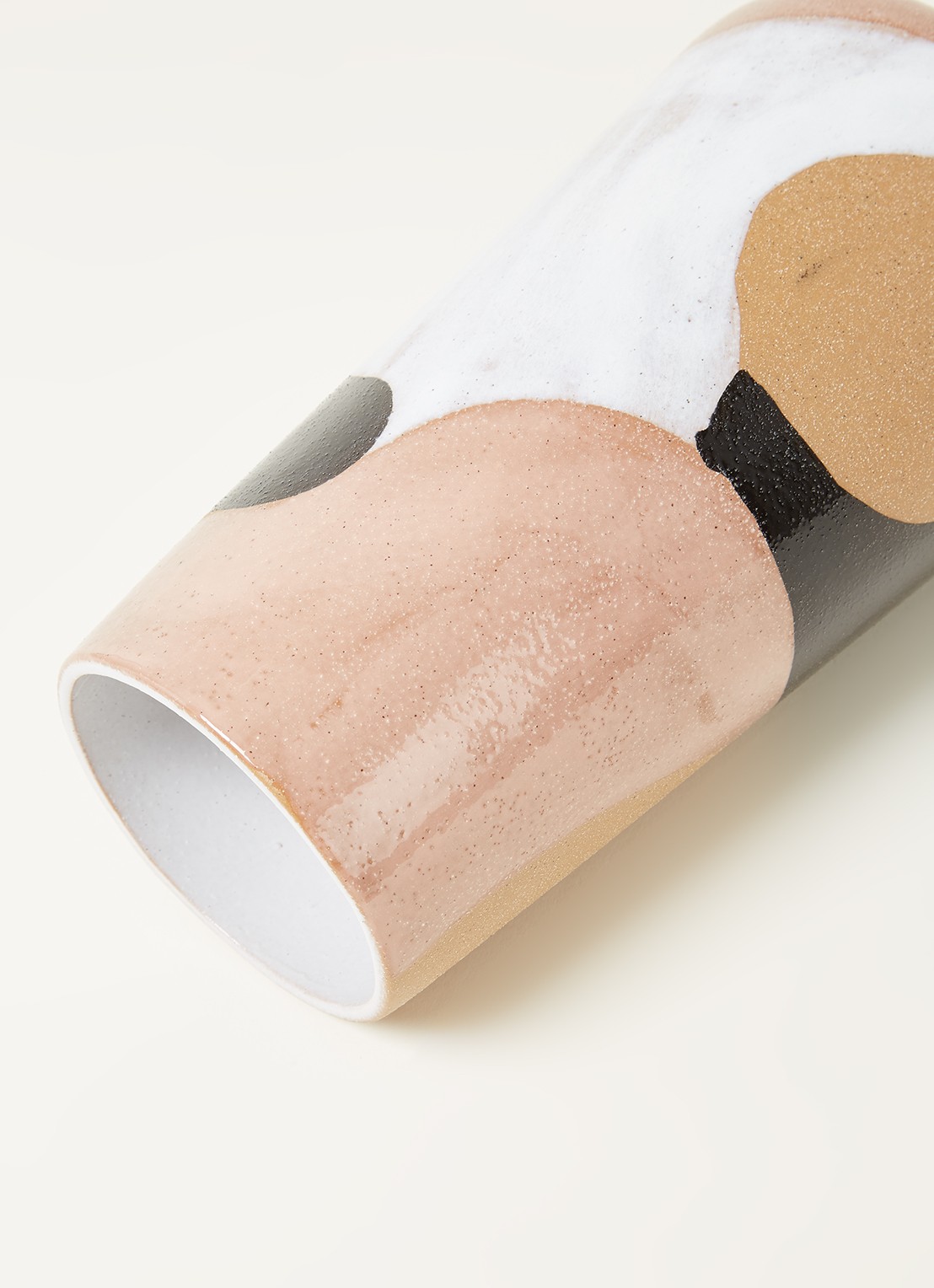 HKliving Vaas 31 cm - detail taupe
