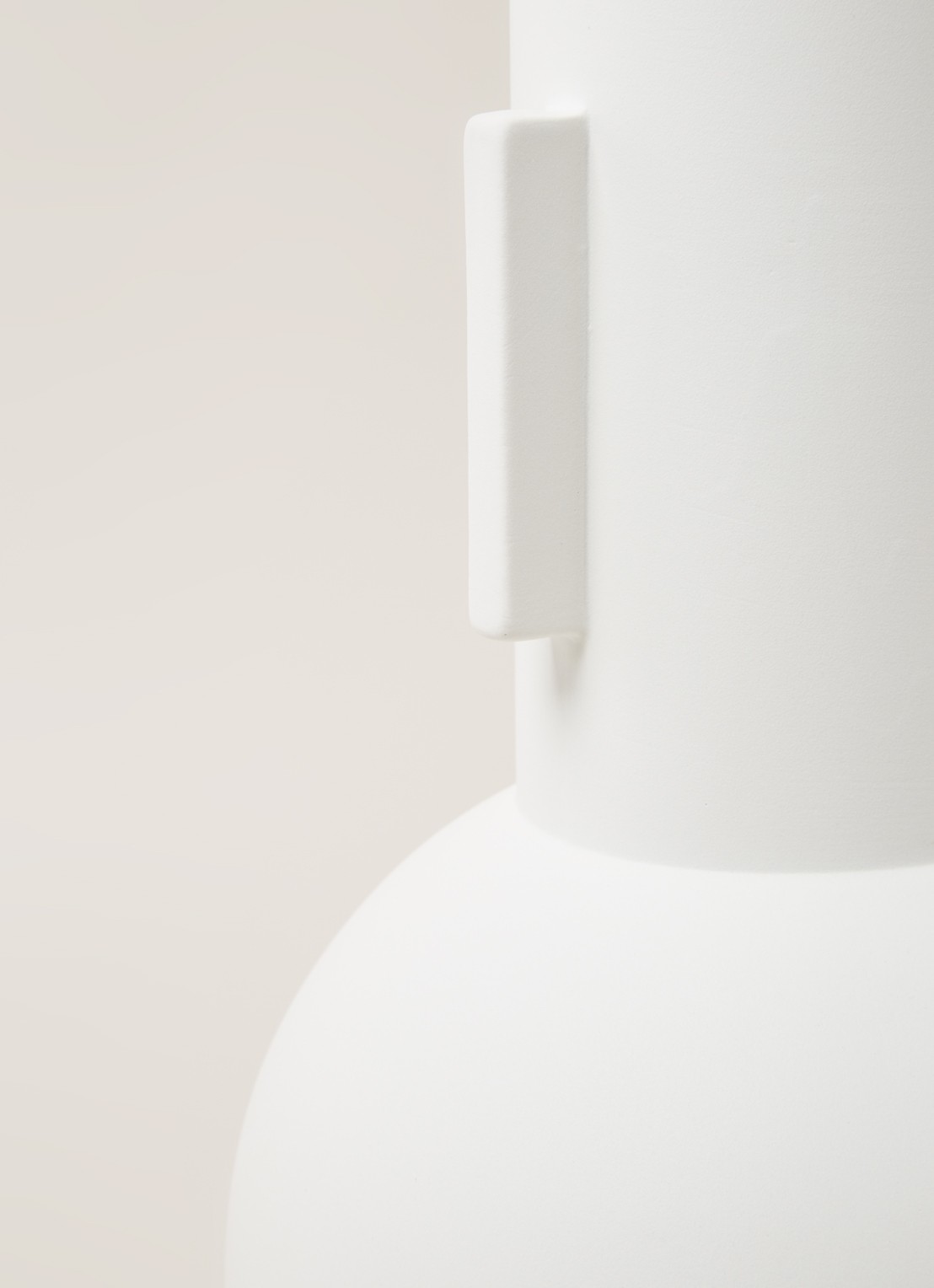 HKliving Vaas 42 cm - detail 3 wit