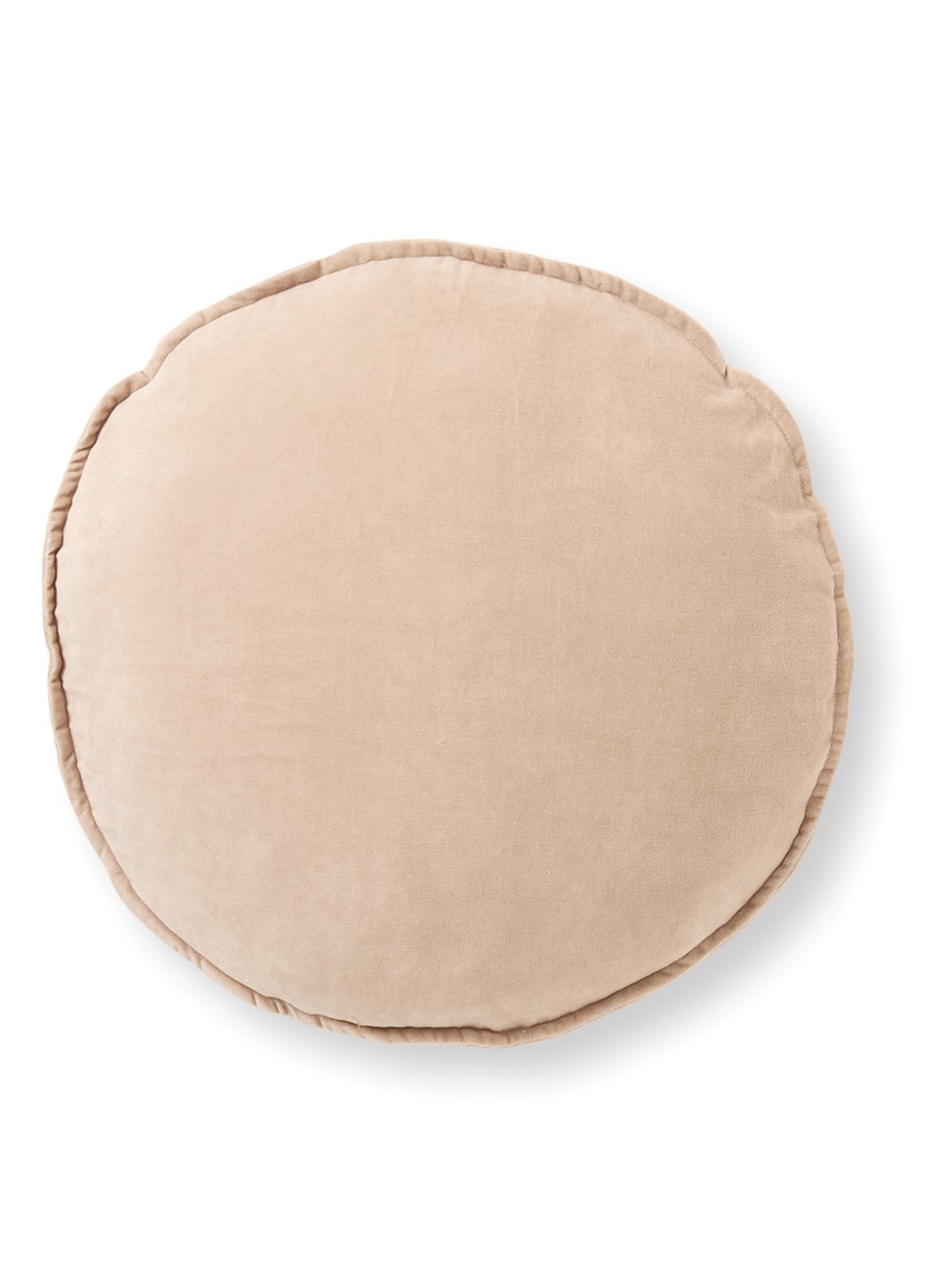 HKliving Velvet sierkussen 60 cm - voorkant perzikroze