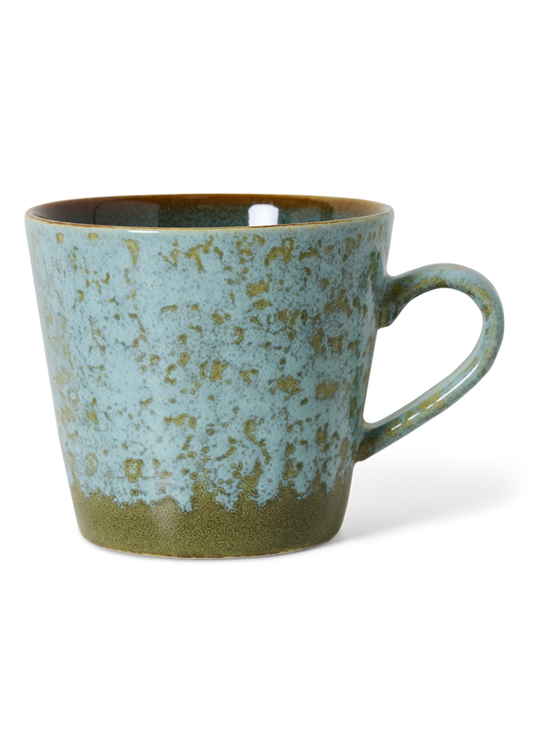 HKliving Verdigris cappuccino mok - voorkant 4 groen