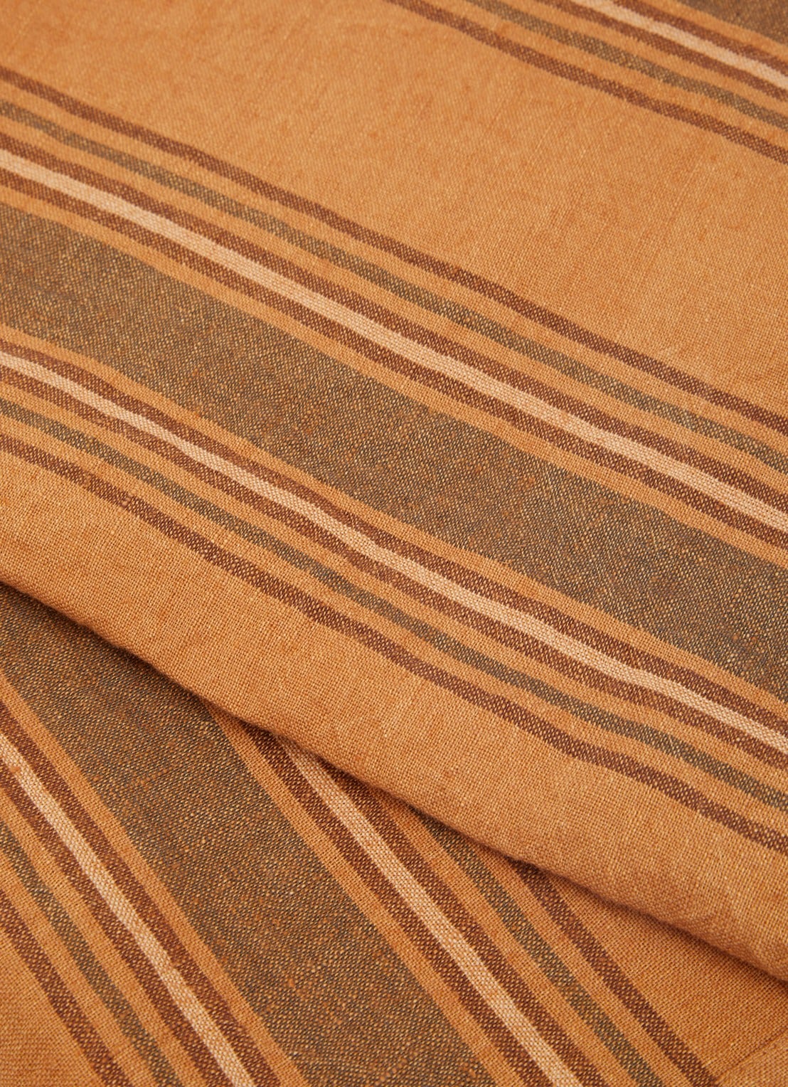 HKliving Vida theedoek in linnenblend 50 x 70 cm - voorkant 2 bruin
