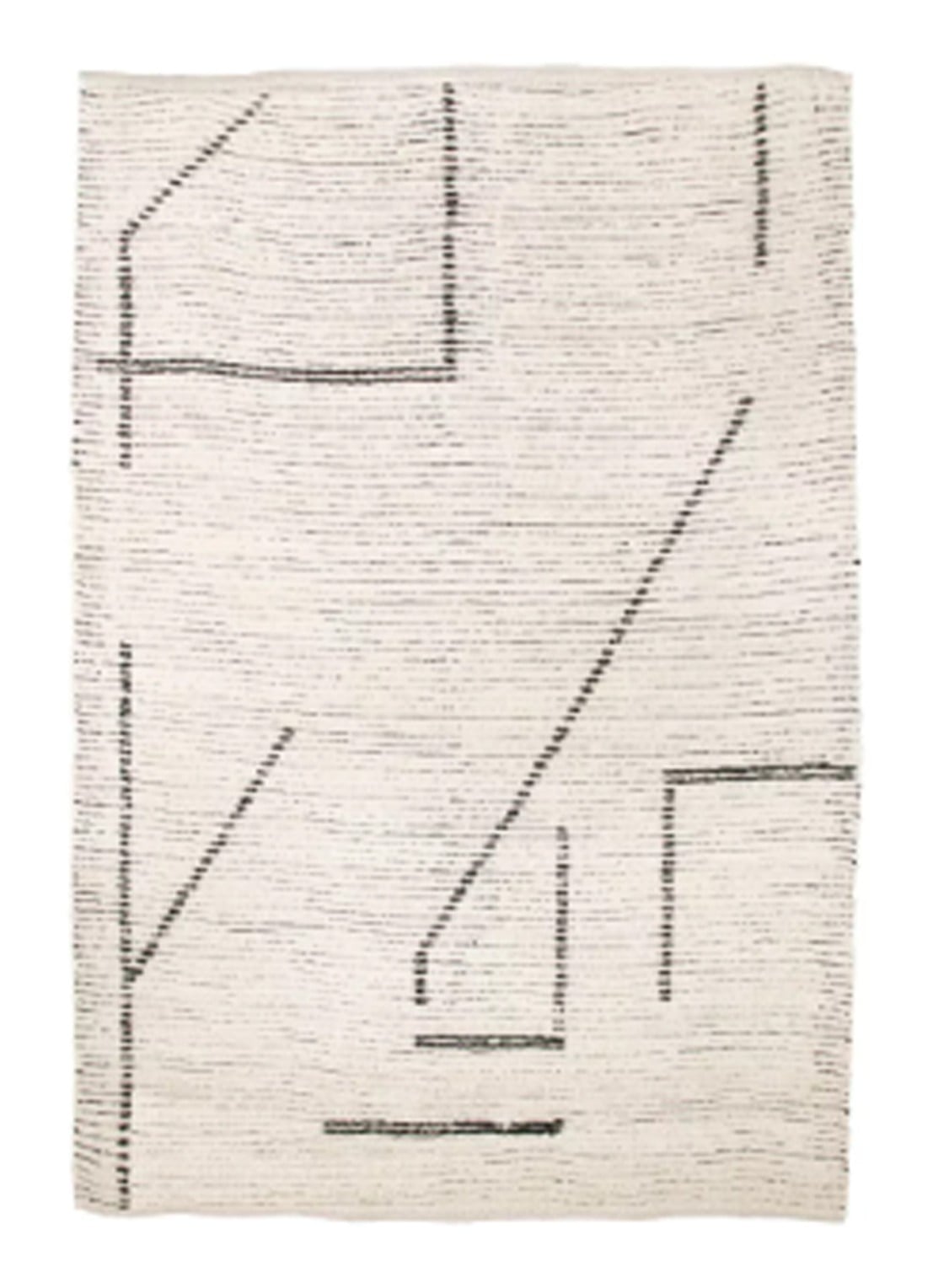 HKliving Vloerkleed 200 x 300 cm - voorkant creme