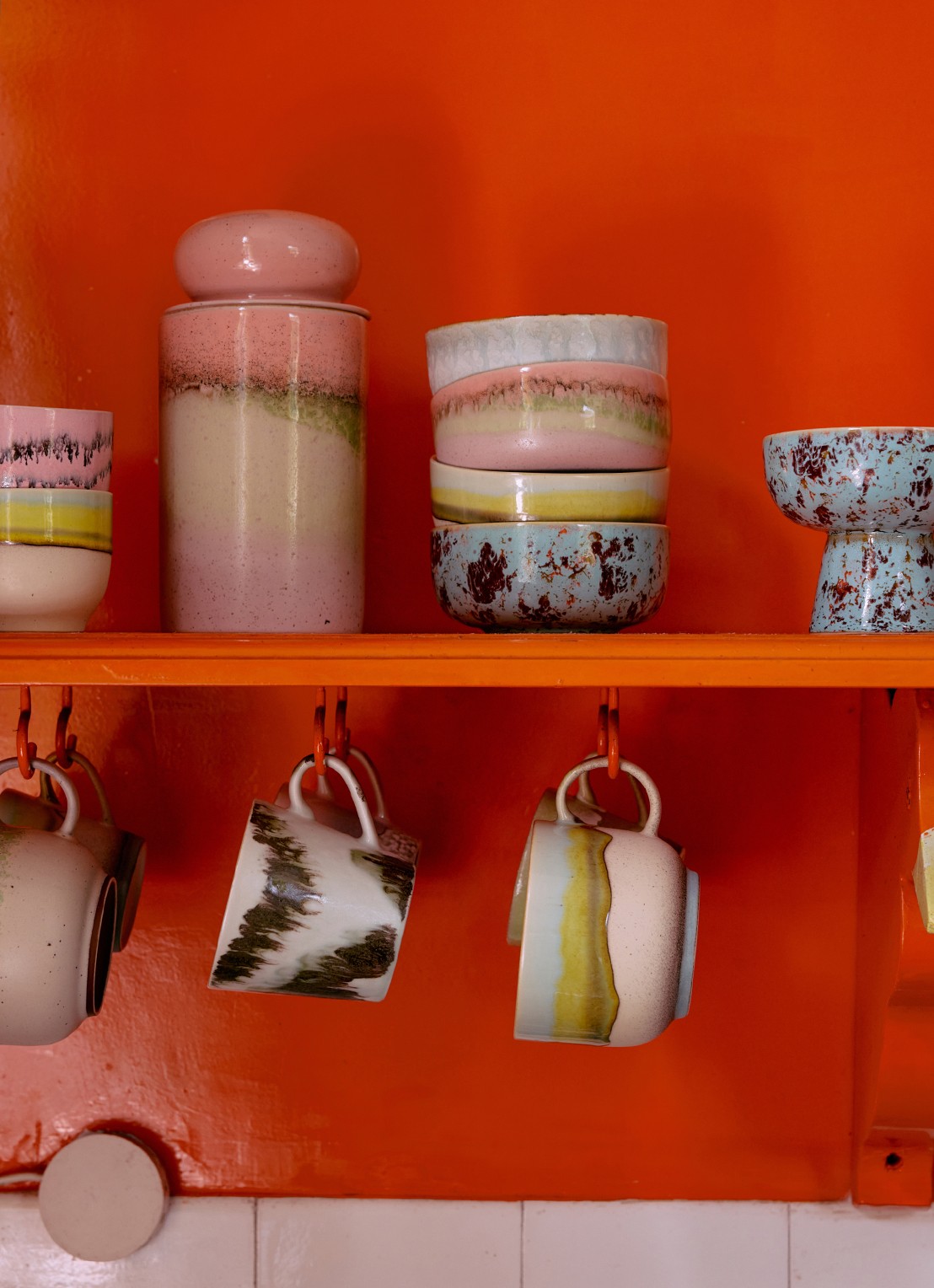 HKliving Voorraadpot 22,5 cm - detail 5 roze