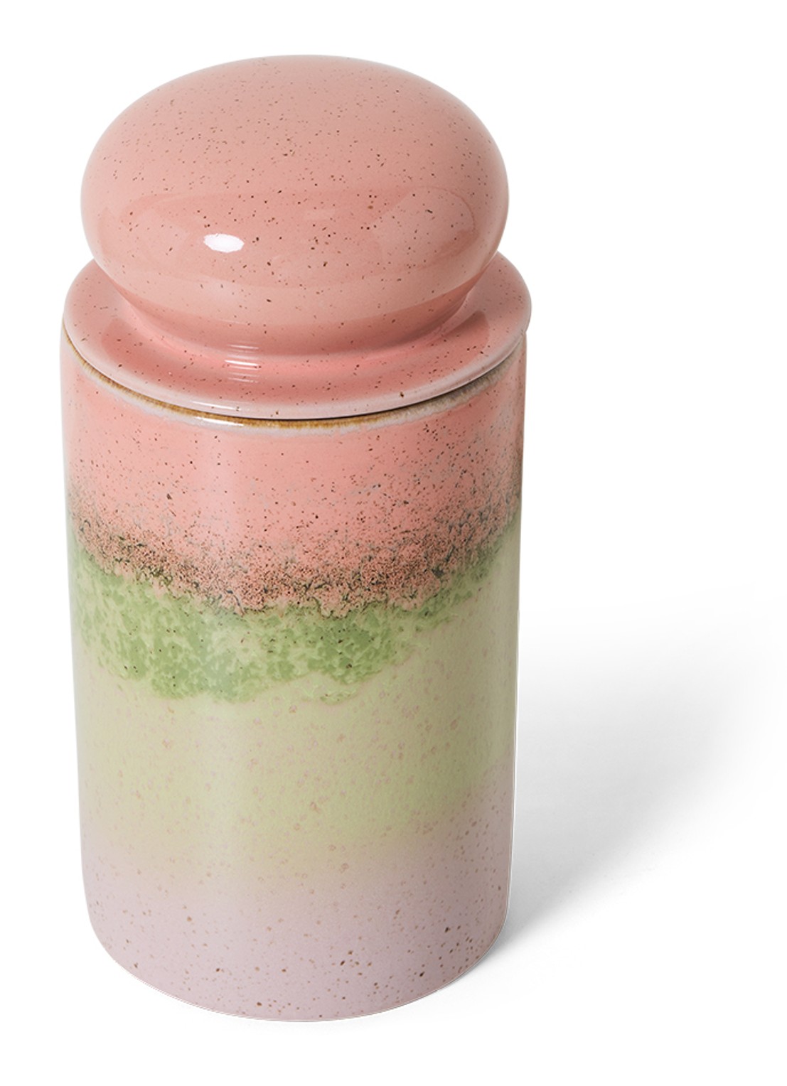 HKliving Voorraadpot 22,5 cm - voorkant 3 roze