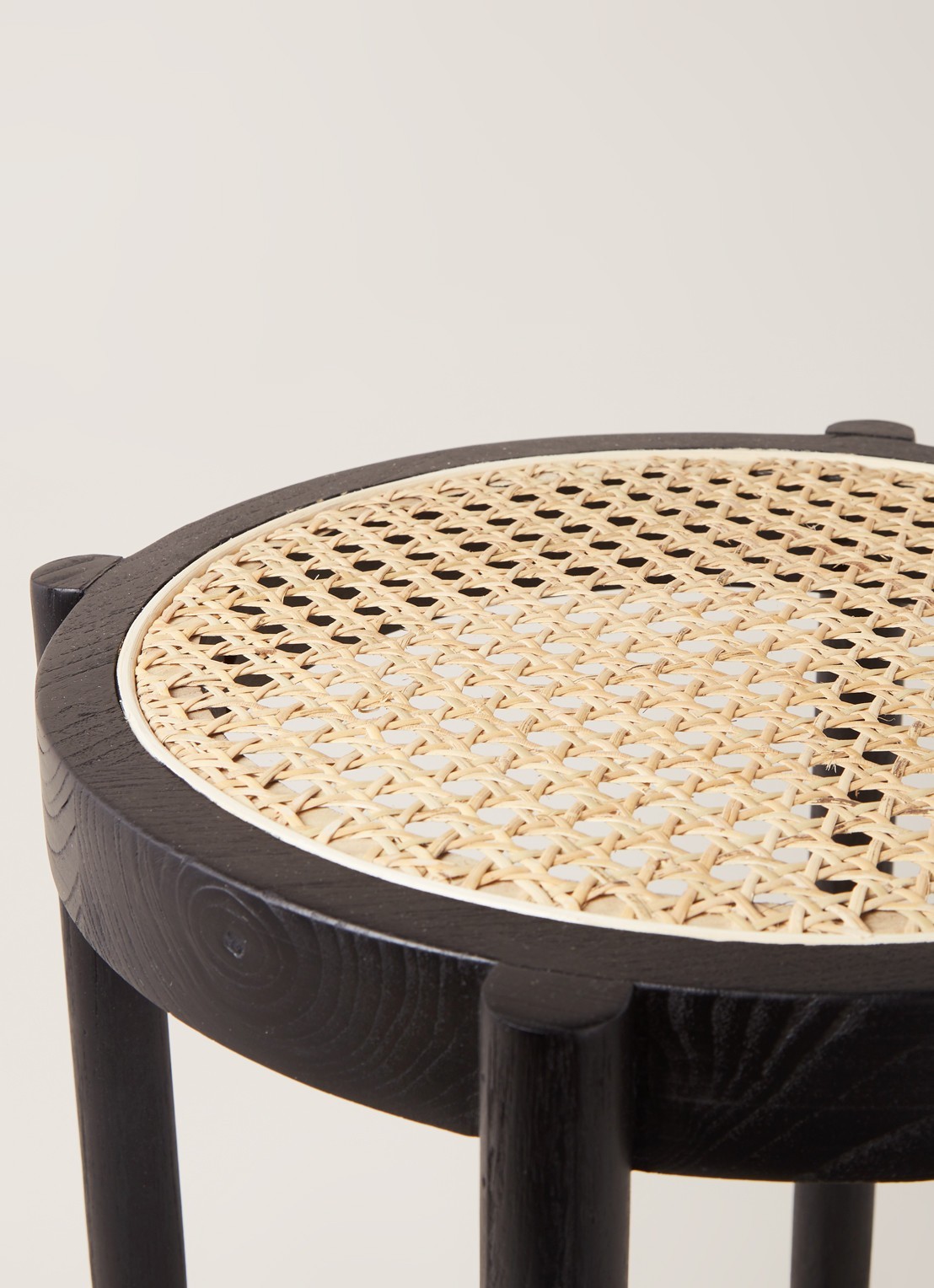 HKliving Webbing kruk 50 cm - detail 3 zwart