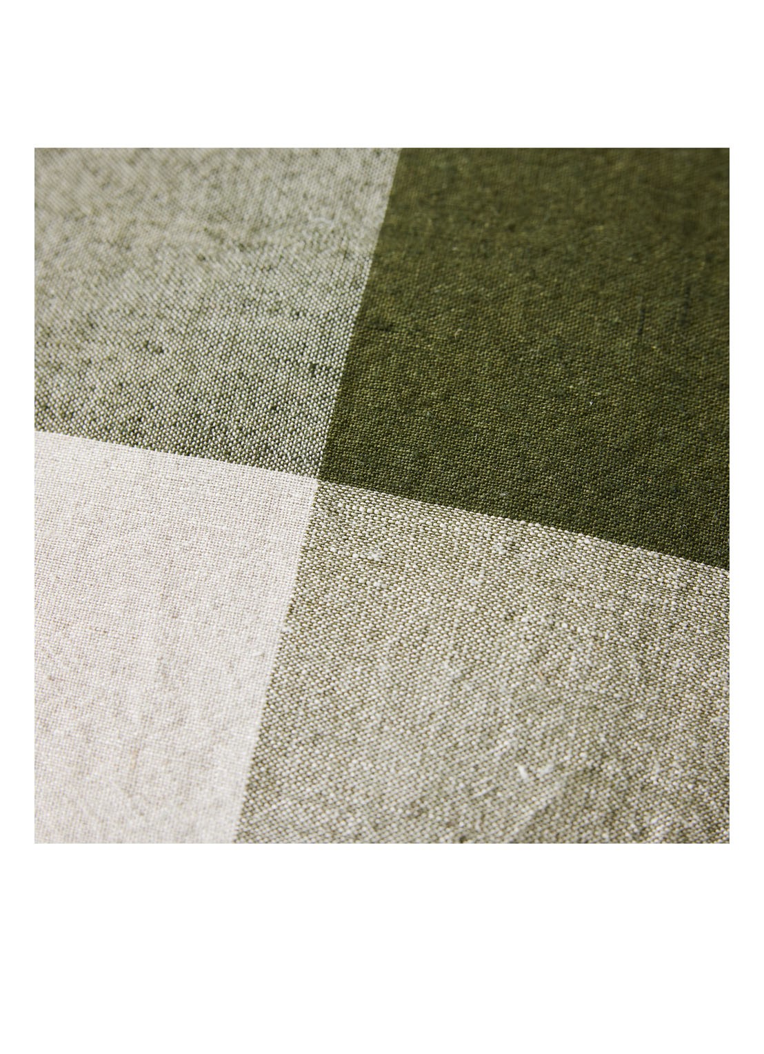 HKliving Woven sierkussen 50 x 50 cm - detail 3 legergroen