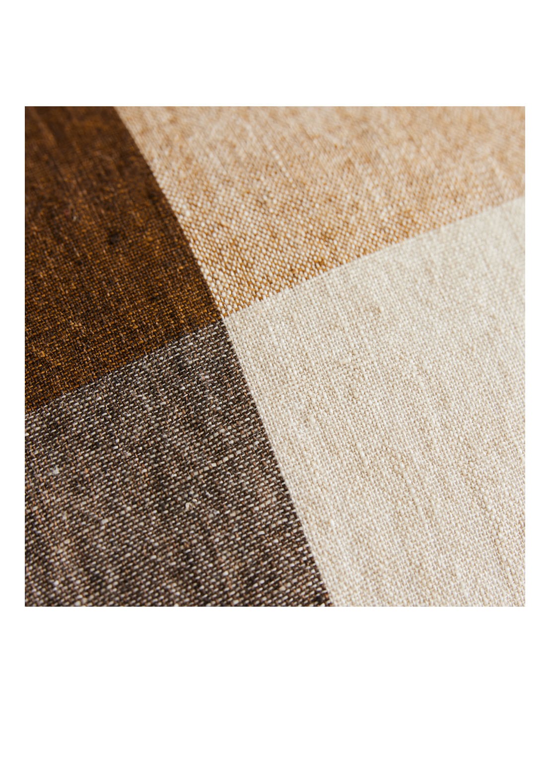 HKliving Woven sierkussen 60 x 35 cm - detail 3 camel