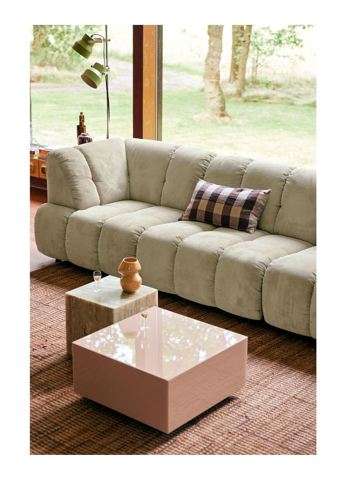 HKliving Woven sierkussen 60 x 35 cm - voorkant 2 grijs