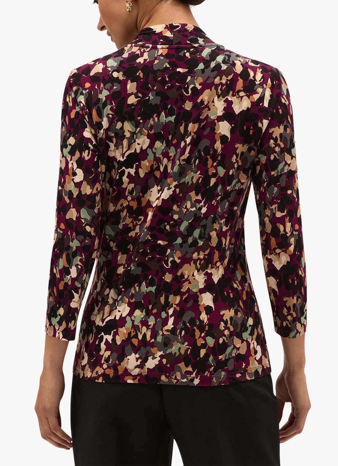 Hobbs Aimee printed top - achterkant 6 paars