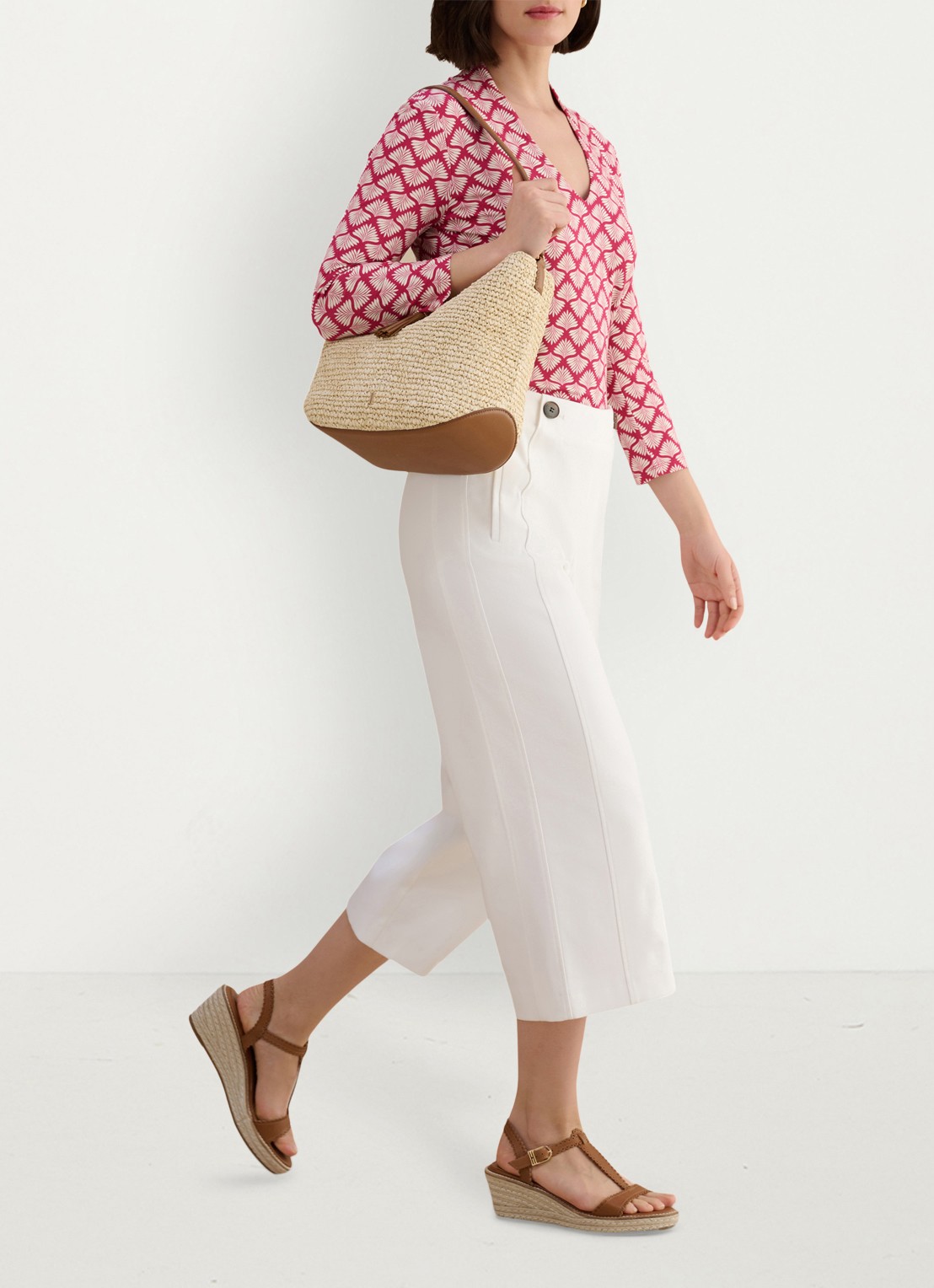 Hobbs Aimee printed top - voorkant 5 rood
